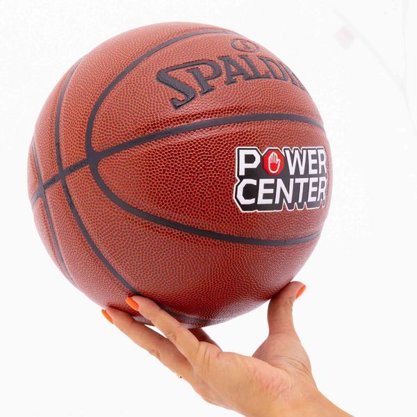 Мяч баскетбольный SPALDING POWER CENTER 76889Y размер 7 коричневый 76889Y фото
