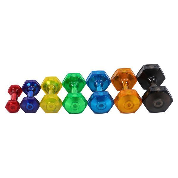 Гантель для фитнеса с TPU покрытием Zelart Jelly Urethane Coated Dumbbells TA-2946-10LB 1шт 4,5кг салатовый TA-2946-10LB фото