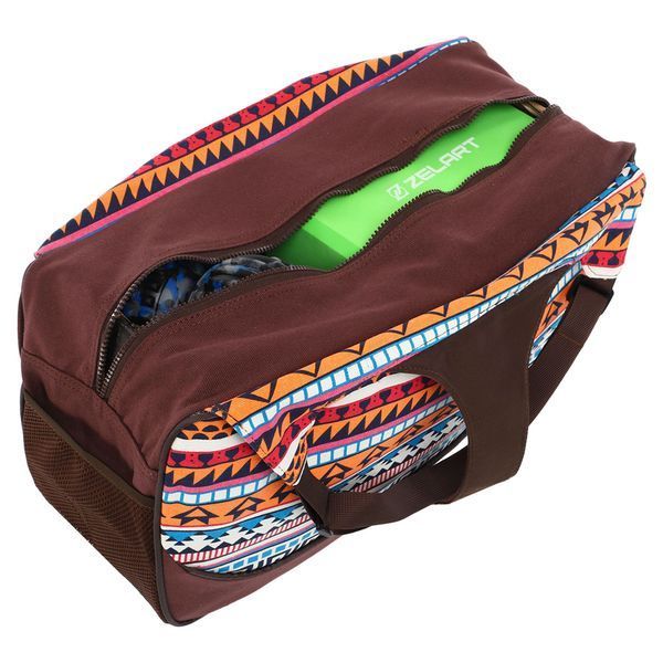 Сумка для йоги KINDFOLK Yoga bag SP-Sport FI-8366-1 оранжевый-голубой FI-8366-1 фото