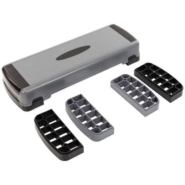 Степ-платформа для фитнеса и аэробики 3 уровня высоты SP-Sport FI-1579 85x30x15-25см серый-черный FI-1579 фото