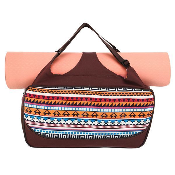 Сумка для йоги KINDFOLK Yoga bag SP-Sport FI-8366-1 оранжевый-голубой FI-8366-1 фото