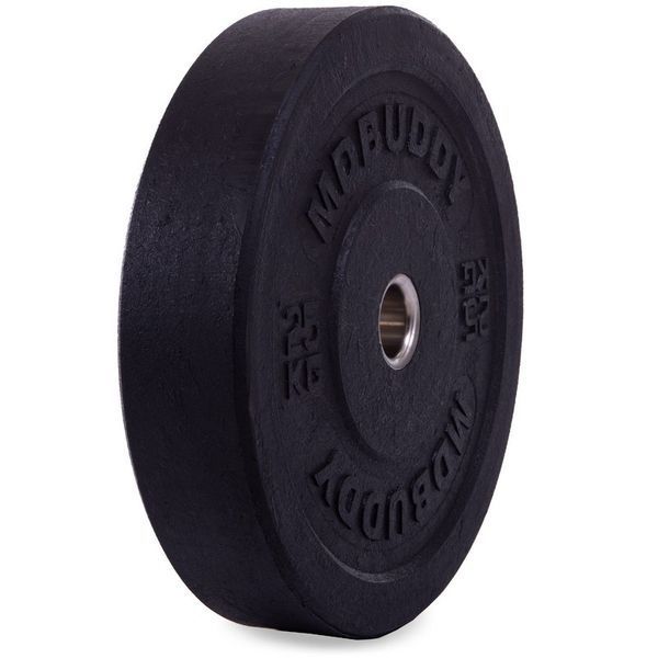 Бамперные диски резиновые Bumper Plates MDbuddy TA-2676-25 51мм 25кг черный TA-2676-25 фото