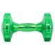 Гантель для фитнеса с TPU покрытием Zelart Jelly Urethane Coated Dumbbells TA-2946-10LB 1шт 4,5кг салатовый TA-2946-10LB фото 2