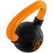Гиря тренувальна цільна гумова з пофарбованою ручкою LiveUp Urethane competition kettlebell UAZE5336-8 вага 8кг чорний-помаранчевий UAZE5336-8 фото 5