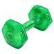 Гантель для фитнеса с TPU покрытием Zelart Jelly Urethane Coated Dumbbells TA-2946-10LB 1шт 4,5кг салатовый TA-2946-10LB фото 1