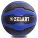 Медбол м'яч медичний Medicine Ball Zelart FI-0898-9 9кг чорний-синій FI-0898-9 фото 2