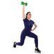 Гантель для фитнеса с TPU покрытием Zelart Jelly Urethane Coated Dumbbells TA-2946-10LB 1шт 4,5кг салатовый TA-2946-10LB фото 8