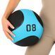 М'яч медичний медбол Medicine Ball LiveUp LP8112-8 8кг чорний-синій LP8112-8 фото 6