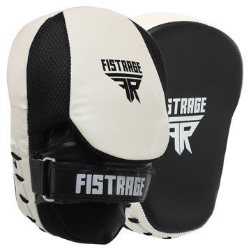 Лапа боксерская изогнутая тренировочная FLEX FISTRAGE VL-8284 25x20x10см 2штуки черный-белый VL-8284 фото