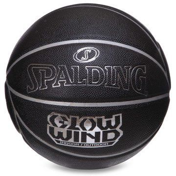 Мяч баскетбольный SPALDING GLOW WIND 76998Y размер 7 черный 76998Y фото