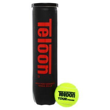 Мяч для большого тенниса TELOON POUND 4шт WZT828004 салатовый WZT828004 фото