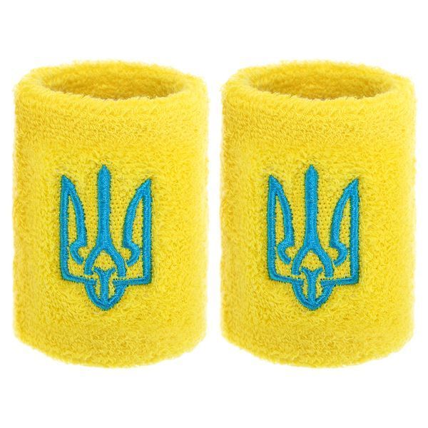 Напульсник спортивный махровый впитывающий влагу Герб Украины BC-9280 1шт цвета в ассортименте BC-9280 фото