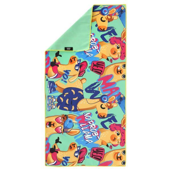 Полотенце спортивное из микрофибры MadWave LLAMA M076103116W 80х40см зеленый M076103116W фото