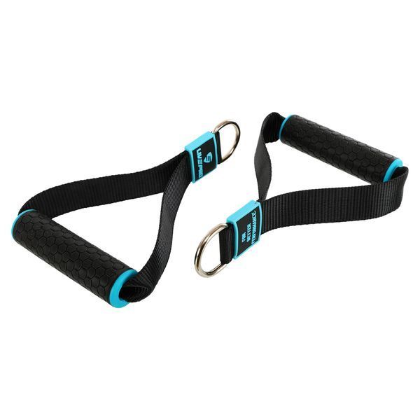 Ручки для эспандеров резинок и тренажеров STRAP HANDLE PRO LiveUp LP8192J 2шт черный LP8192J фото