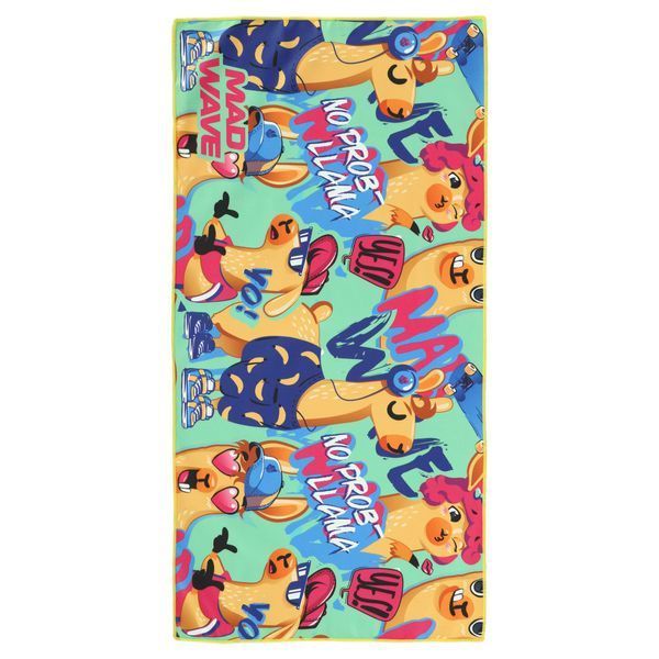 Полотенце спортивное из микрофибры MadWave LLAMA M076103116W 80х40см зеленый M076103116W фото