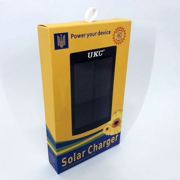 УМБ Power Bank Solar 50000 mAh мобильное зарядное с солнечной панелью и лампой. Цвет: белый ws44689-3-1 фото