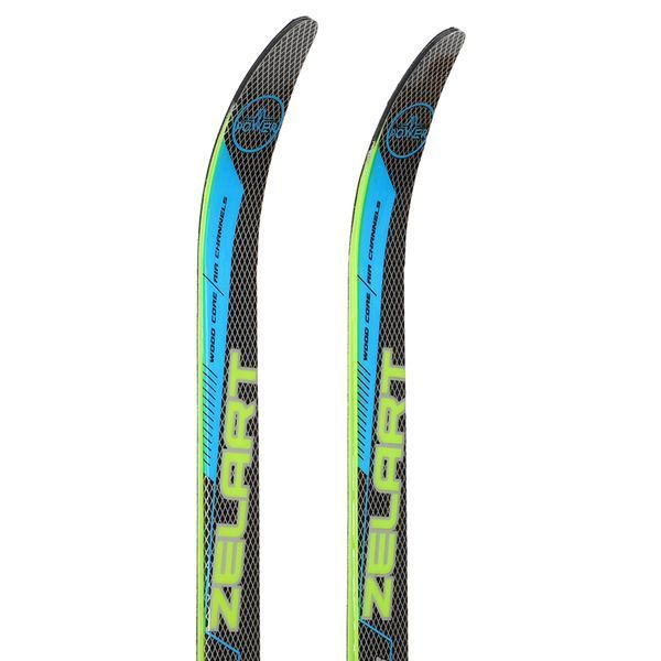 Лыжи беговые подростковые в комплекте с палками Zelart SK-0881-150B цвета в ассортименте SK-0881-150B фото