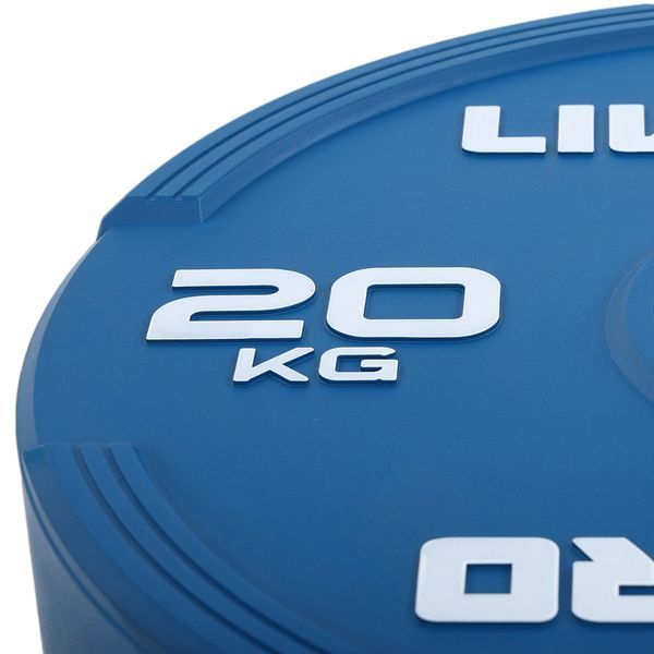 Бамперные диски резиновые Bumper Plates LiveUp LP8332-20 o50.5мм 20кг синий LP8332-20 фото