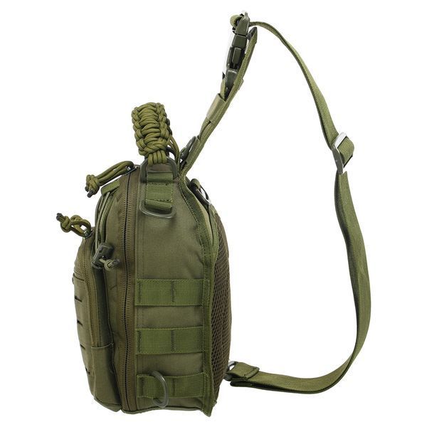 Сумка-слінг тактична з однією лямкою SILVER KNIGHT TY-8025 розмір 25x10x19см 5л кольори в асортименті TY-8025 фото