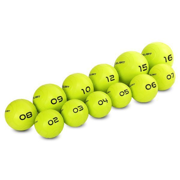 Слэмбол мяч набивной для кроссфита и фитнеса Slam Ball Mdbuddy FI-1774-16 16кг салатовый FI-1774-16 фото