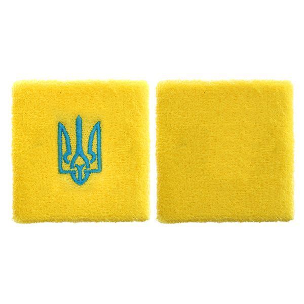 Напульсник спортивный махровый впитывающий влагу Герб Украины BC-9280 1шт цвета в ассортименте BC-9280 фото