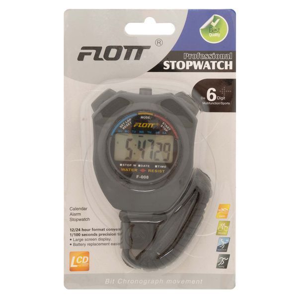 Секундомер спортивный электронный FLOTT F-008 черный F-008 фото