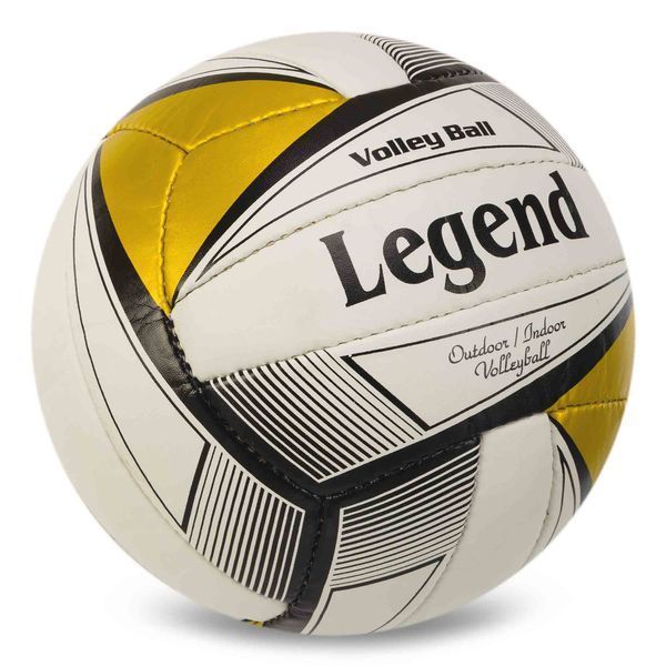 Мяч волейбольный LEGEND LG0160 №5 PU белый-черный-золото LG0160 фото