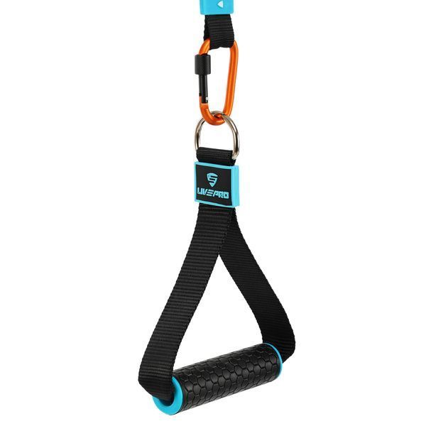 Ручки для эспандеров резинок и тренажеров STRAP HANDLE PRO LiveUp LP8192J 2шт черный LP8192J фото