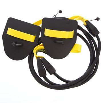 Тренажер для плавания с лопатками для тренировки гребка MadWave TRAINER DRY M077103200W сопротивление 2,2-6,3кг черный-желтый M077103200W фото