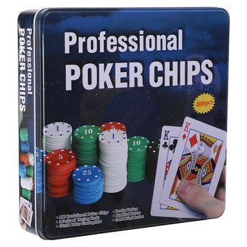 Набор для покера в металлической коробке Professional Poker chips SP-Sport IG-8654 400 фишек IG-8654 фото