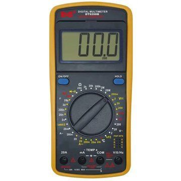 Мультиметр HAOYUE DT9208B (26 функций, тестер диодов и транзисторов, щупы, термопара, подсветка) ws66828 фото