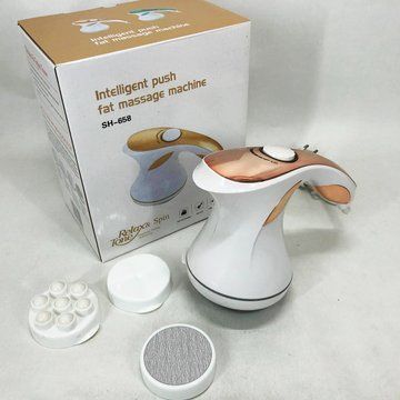 Массажер для тела Relax and Spin Tone SH-658, антицеллюлитный вибро массажер. Цвет: желтый ws99443-1 фото