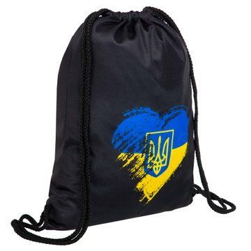 Рюкзак-мішок SP-Sport GA-5976 I LOVE UKRAINE 46х37см чорний GA-5976 фото