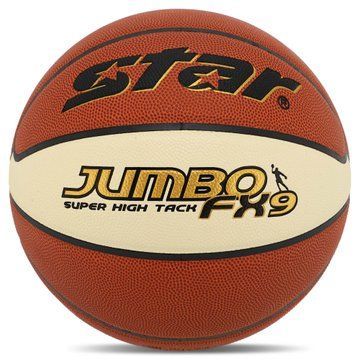 Мяч баскетбольный STAR JUMBO FX9 BB427-25 размер 7 оранжевый-белый BB427-25 фото
