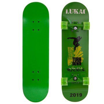 Скейтборд деревянный 31' LUKAI SK-1245-2 зеленый SK-1245-2 фото