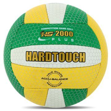 Мяч волейбольный HARD TOUCH VB-4388 №5 PU желтый-зеленый-белый VB-4388 фото