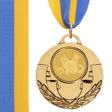 Медаль спортивная с лентой тематическая SP-Sport AIM Кошки C-4846-0061 o5см золото, серебро, бронза C-4846-0061 фото
