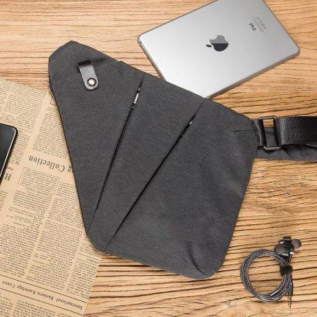 Сумка тактическая Cross Body мессенджер из ткани, сумка тактическая наплечная. Цвет: черный ws69847-1 фото