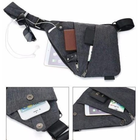 Сумка тактическая Cross Body мессенджер из ткани, сумка тактическая наплечная. Цвет: черный ws69847-1 фото