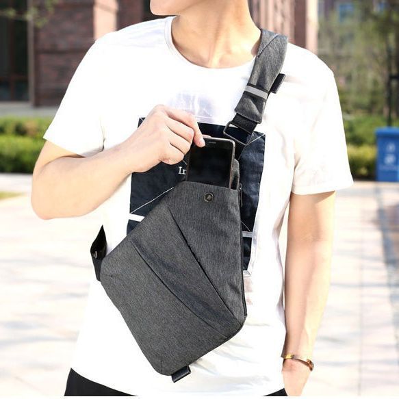 Сумка тактическая Cross Body мессенджер из ткани, сумка тактическая наплечная. Цвет: черный ws69847-1 фото