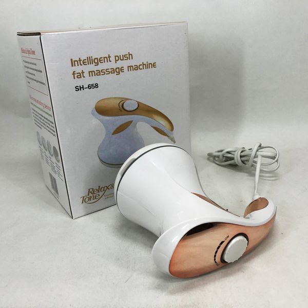 Массажер для тела Relax and Spin Tone SH-658, антицеллюлитный вибро массажер. Цвет: желтый ws99443-1 фото