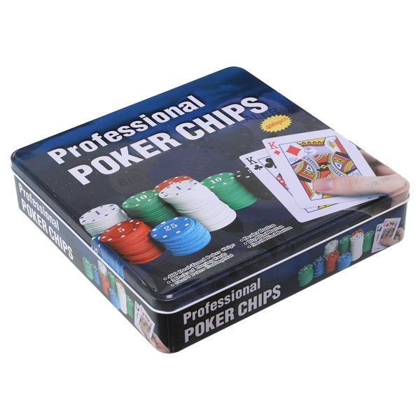 Набор для покера в металлической коробке Professional Poker chips SP-Sport IG-8654 400 фишек IG-8654 фото