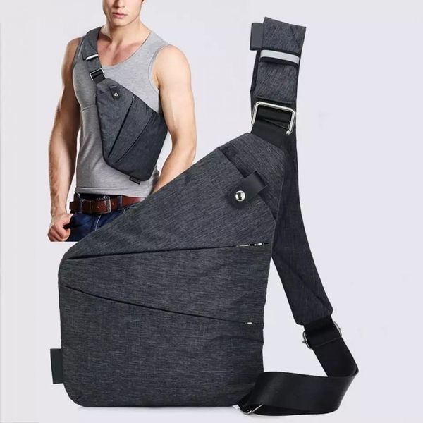 Сумка тактическая Cross Body мессенджер из ткани, сумка тактическая наплечная. Цвет: черный ws69847-1 фото