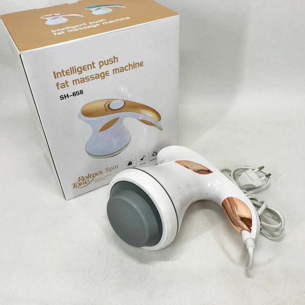 Массажер для тела Relax and Spin Tone SH-658, антицеллюлитный вибро массажер. Цвет: желтый ws99443-1 фото