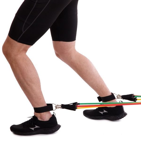 Эспандер Resistance Band многофункциональный 5 жгутов CIMA ET-7912 в чехле разноцветный ET-7912 фото