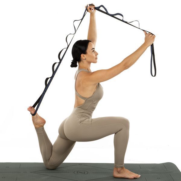 Лента стропа с петлями для растяжки Stretch Strap Jianpeile JPL-3092 12 петель черный-синий JPL-3092 фото