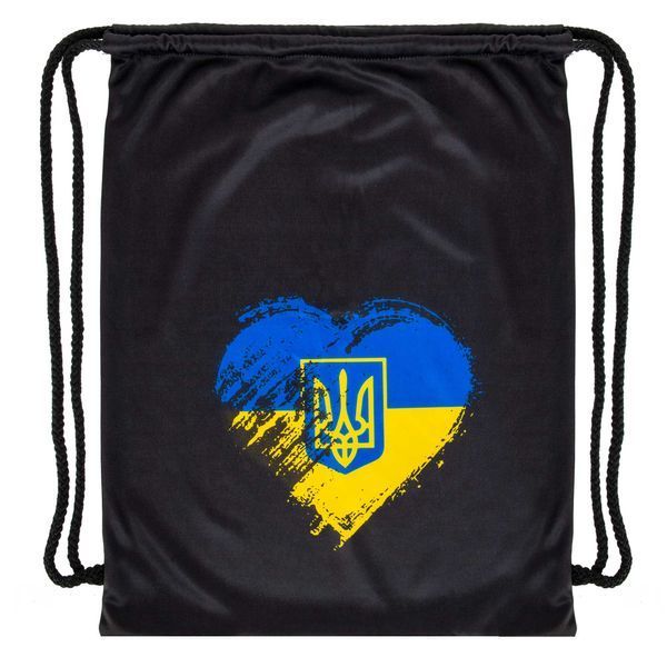 Рюкзак-мішок SP-Sport GA-5976 I LOVE UKRAINE 46х37см чорний GA-5976 фото