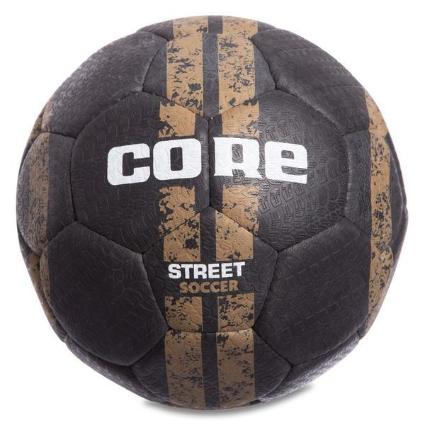 М'яч для вуличного футболу CORE STREET SOCCER №5 CRS-044 чорний-коричневий CRS-044 фото