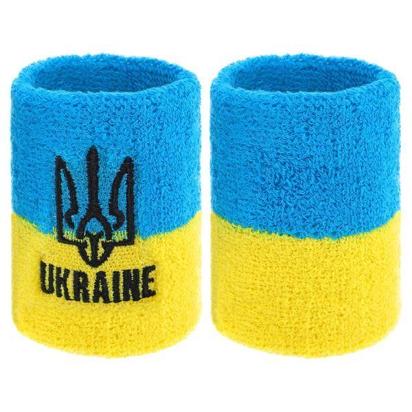 Напульсник спортивный махровый впитывающий влагу UKRAINE BC-9282 1шт цвета в ассортименте BC-9282 фото
