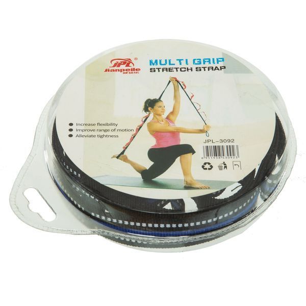 Лента стропа с петлями для растяжки Stretch Strap Jianpeile JPL-3092 12 петель черный-синий JPL-3092 фото